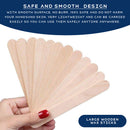 SellerTAG Large Wooden Wax Sticks for Home Spa Hair Removal, Multi-Purpose Craft Spatulas and Applicators, Artistic Paint Mixers, and Versatile Garden Vegetable Markers