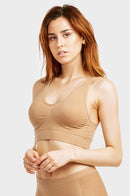 6-Pack Sofra Seamless Racerback Sports Bras – One Size, Workout & Gym Essentials