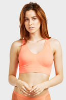 6-Pack Sofra Seamless Racerback Sports Bras – One Size, Workout & Gym Essentials