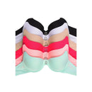 6-PACK Mamia Women's Full Coverage Solid Bra
