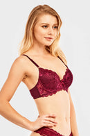 6 PACK SOFRA LADIES FULL CUP LACE BRA