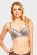 6 PACK SOFRA LADIES FULL CUP LACE BRA