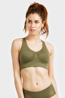 6 PACK SOFRA LADIES SEAMLESS SPORTS BRA