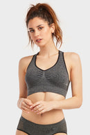 6 PACK SOFRA LADIES SEAMLESS SPORTS BRA