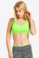 4 PACK SOFRA LADIES CROSS BACK SPORTS BRA